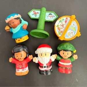 Fisher Price Little People Santa Clause Nativity Figures Christmas Holiday